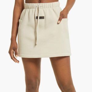 Fear of God Essentials Cotton Blend Fleece Drawstring Skirt